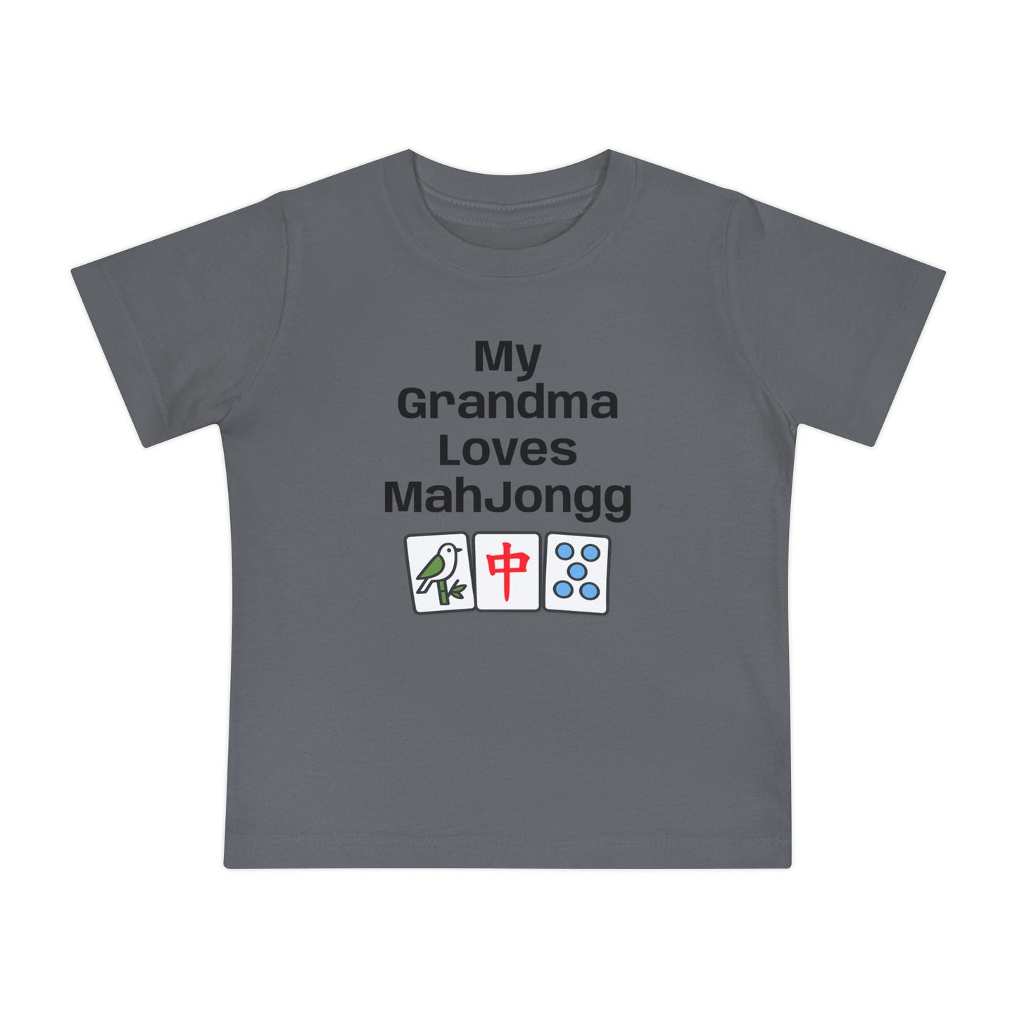 My Grandma Loves Mah Jongg Baby T-Shirt - Cute Mahjong Infant Tee