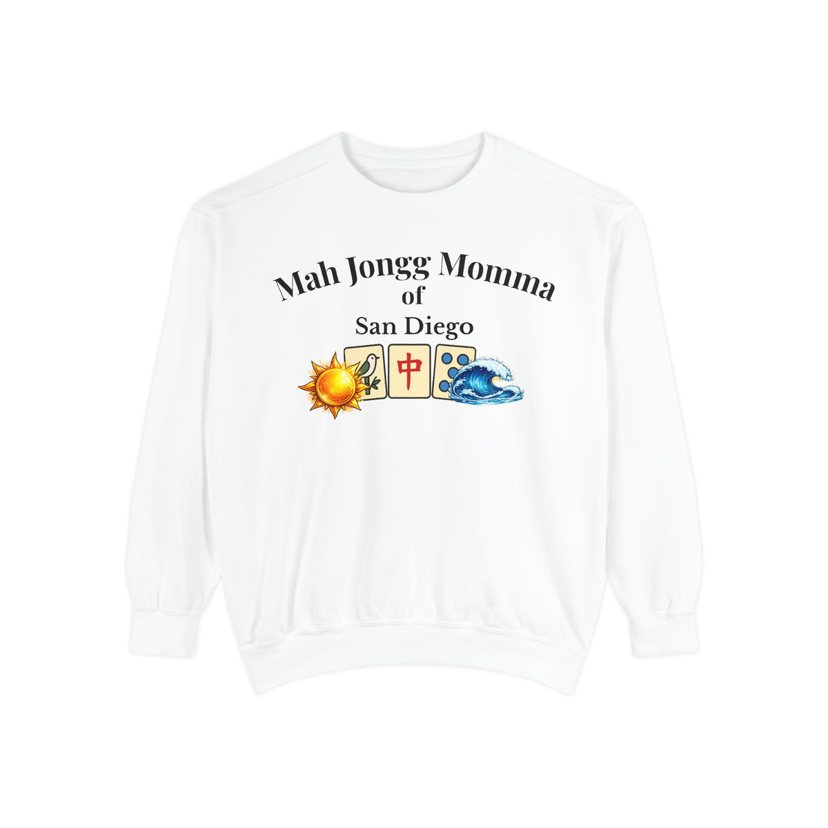 Mah Jongg Momma of San Diego Crewneck Sweatshirt - Mahjong Tournament Sweatshirt