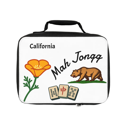 California Mah Jongg Insulated Lunch Bag | Mah Jongg Game Day Lunch