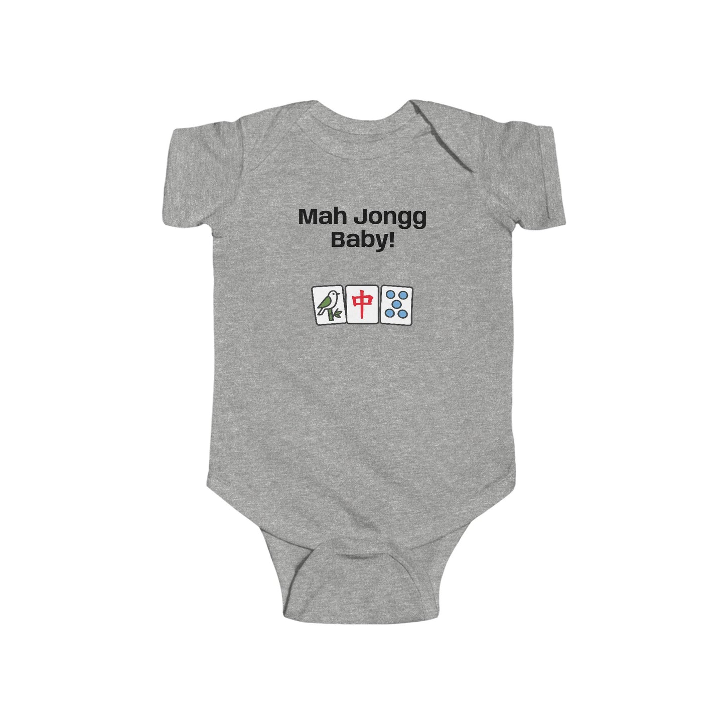 Mah Jongg Baby! Infant Bodysuit - Cute Mahjong Tiles Onesie for Newborns & Baby Showers