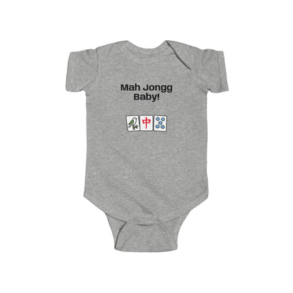 Mah Jongg Baby! Infant Bodysuit - Cute Mahjong Tiles Onesie for Newborns & Baby Showers