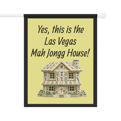 Mah Jongg:"Yes, This Is the Las Vegas Mah Jongg House!" Yellow Mah Jongg Flag