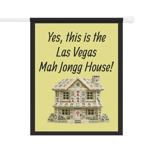 Mah Jongg:"Yes, This Is the Las Vegas Mah Jongg House!" Yellow Mah Jongg Flag