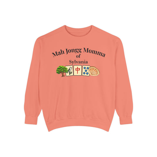 Mah Jongg Momma of Sylvania Crewneck Sweatshirt - Mahjong Tournament Sweatshirt