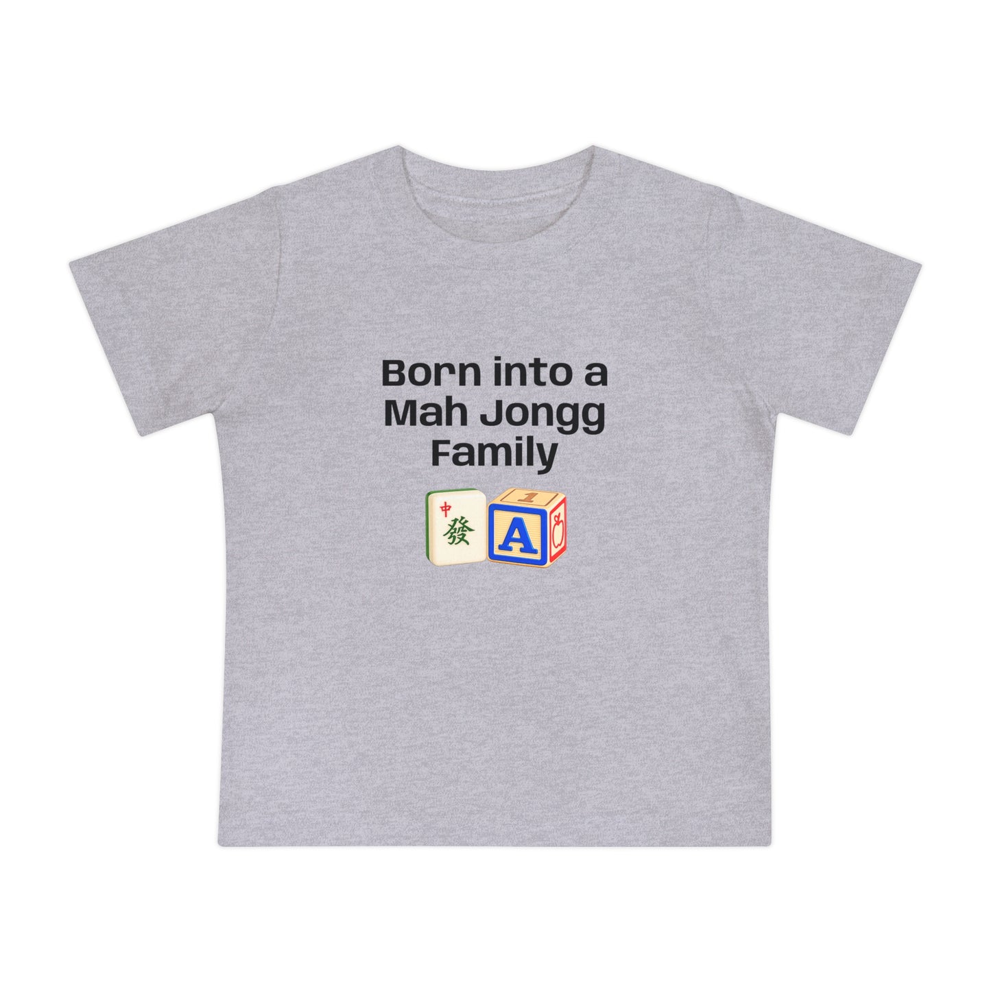 Born into a Mah Jongg Family T-Shirt - Cute Mahjong Infant Tee