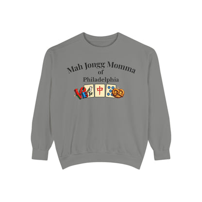 Mah Jongg Momma of Philadelphia Crewneck Sweatshirt - Mahjong Tournament Sweatshirt