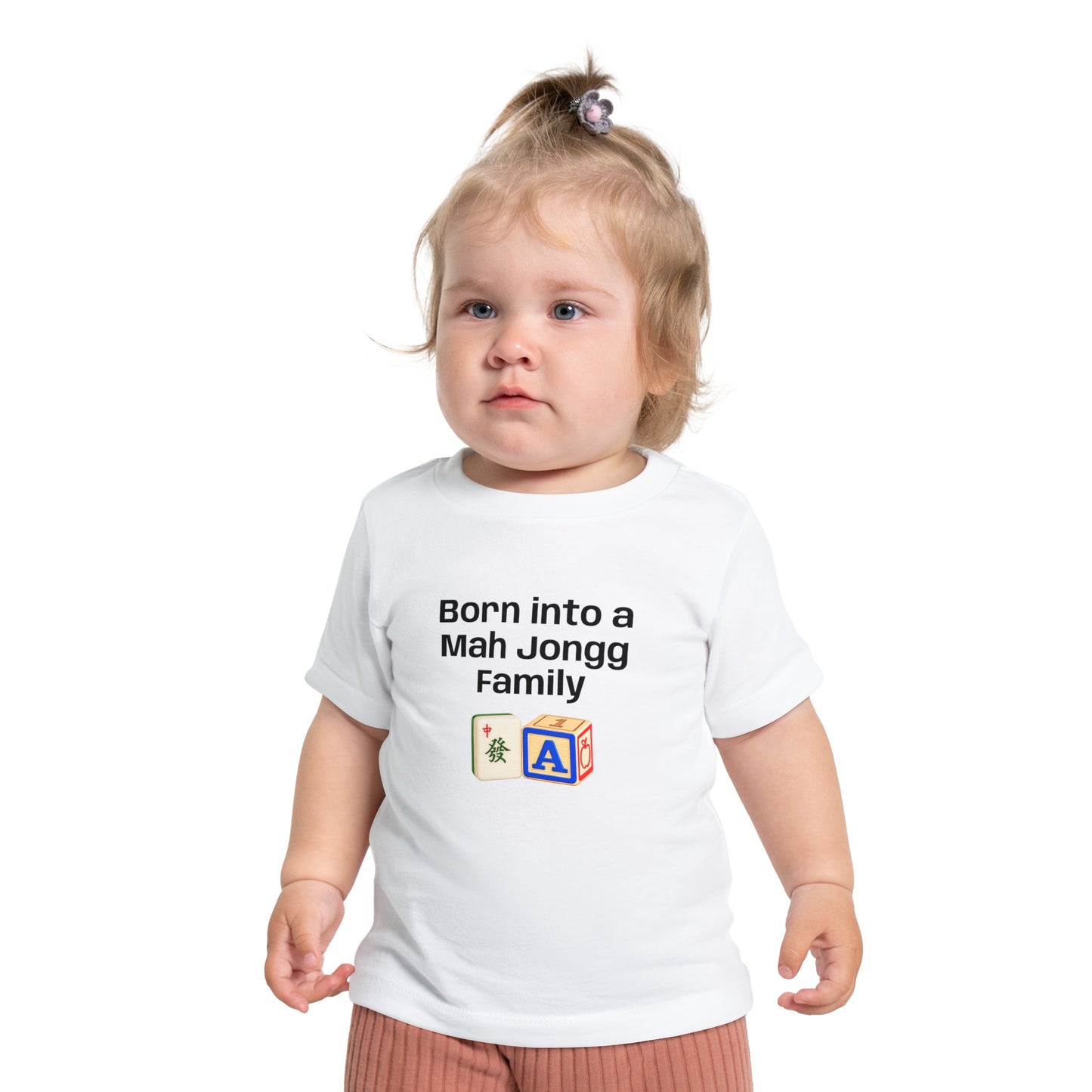 Born into a Mah Jongg Family T-Shirt - Cute Mahjong Infant Tee