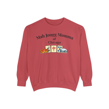 Mah Jongg Momma of Chicago Crewneck Sweatshirt - Mahjong Tournament Sweatshirt