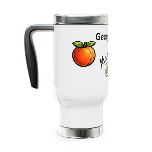 Georgia Mah Jongg travel mug | 14oz stainless steel travel mug with handle