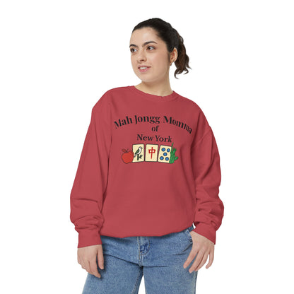Mah Jongg Momma of New York Crewneck Sweatshirt - Mahjong Tournament Sweatshirt
