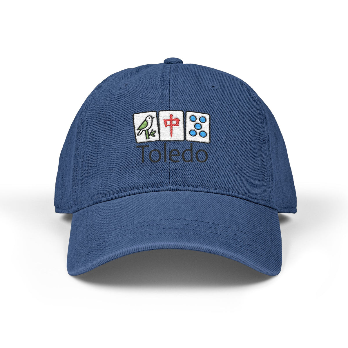 Mah Jongg Toledo Embroidered  Jean Hat - For MahJong Players - No Icons