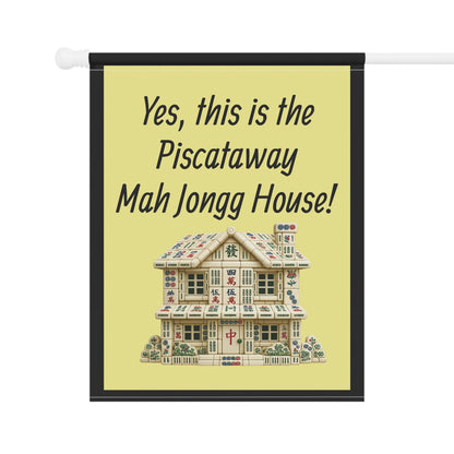 Mah Jongg:"Yes, This Is the Piscataway Mah Jongg House!" Yellow Mah Jongg Flag