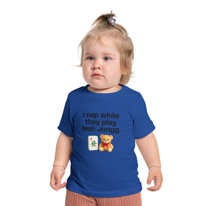 I Nap While They Play Mah Jongg T-Shirt - Cute Mahjong Infant Tee