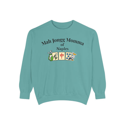 Mah Jongg Momma of Naples Crewneck Sweatshirt - Mahjong Tournament Sweatshirt
