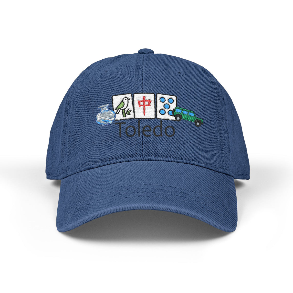 Mah Jongg Toledo Embroidered  Jean Hat - For MahJong Players