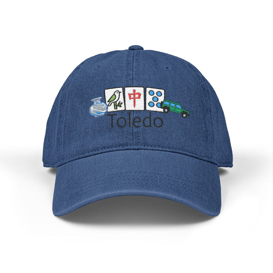 Mah Jongg Toledo Embroidered  Jean Hat - For MahJong Players