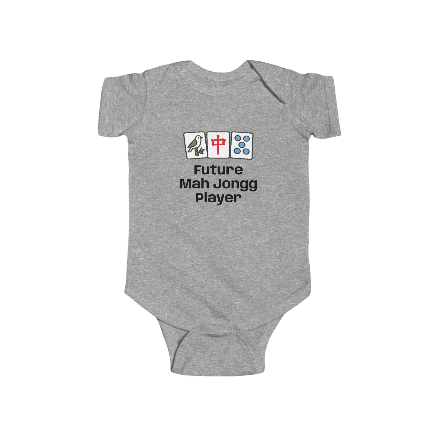 Future Mah Jongg Player Infant Bodysuit | Mah Jongg Tiles Baby Onesie - For Mah Jongg Games or Family Gathering