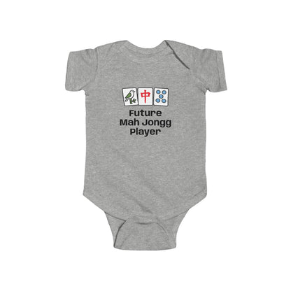 Future Mah Jongg Player Infant Bodysuit | Mah Jongg Tiles Baby Onesie - For Mah Jongg Games or Family Gathering