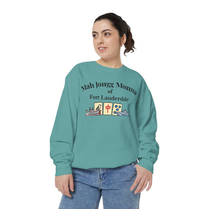 Mah Jongg Momma of Fort Lauderdale Crewneck Sweatshirt - Mahjong Tournament Sweatshirt