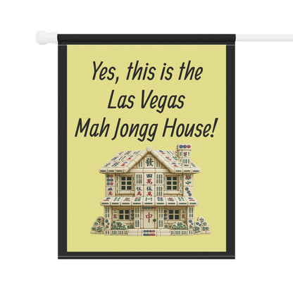 Mah Jongg:"Yes, This Is the Las Vegas Mah Jongg House!" Yellow Mah Jongg Flag