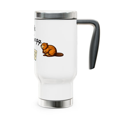 New York Mah Jongg travel mug | 14oz stainless steel travel mug with handle