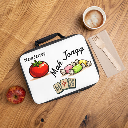 New Jersey Mah Jongg Insulated Lunch Bag | Mah Jongg Game Day Lunch