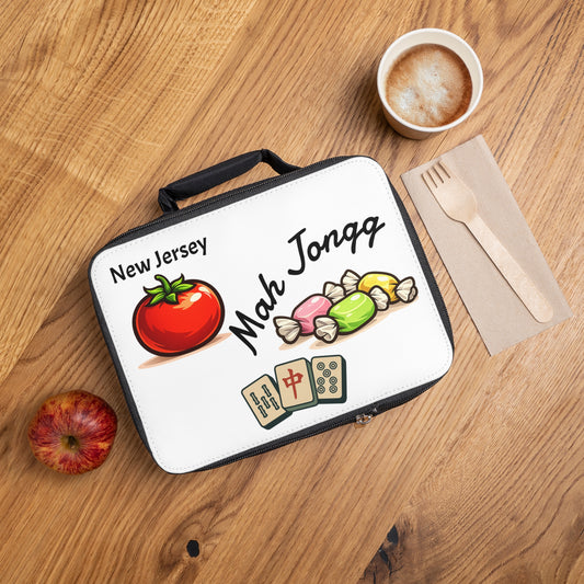 New Jersey Mah Jongg Insulated Lunch Bag | Mah Jongg Game Day Lunch