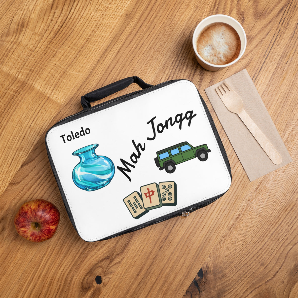 Toledo Mah Jongg Insulated Lunch Bag | Mah Jongg Game Day Lunch
