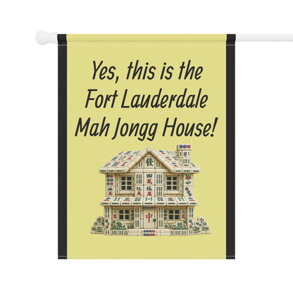 Mah Jongg: "Yes, This Is the Fort Lauderdale Mah Jongg House!" Yellow Mah Jongg Flag