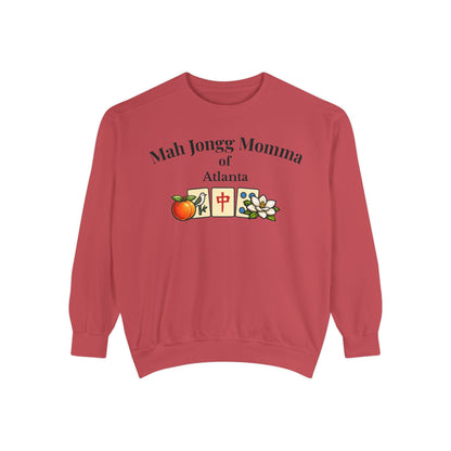 Mah Jongg Momma of Atlanta Crewneck Sweatshirt - Mahjong Tournament Sweatshirt