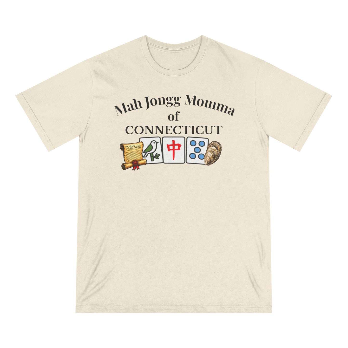 Connecticut Mah Jongg Momma T-Shirt - Mahjong Tiles - for Mah Jongg Game Day