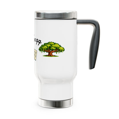 Georgia Mah Jongg travel mug | 14oz stainless steel travel mug with handle