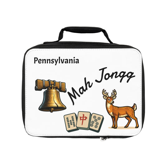 Pennsylvania Mah Jongg Insulated Lunch Bag | Mah Jongg Game Day Lunch
