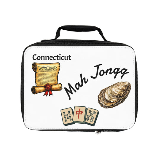 Connecticut Mah Jongg Insulated Lunch Bag | Mah Jongg Game Day Lunch