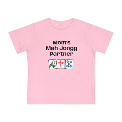 Mom's Mah Jongg Partner T-Shirt - Cute Mahjong Infant Tee