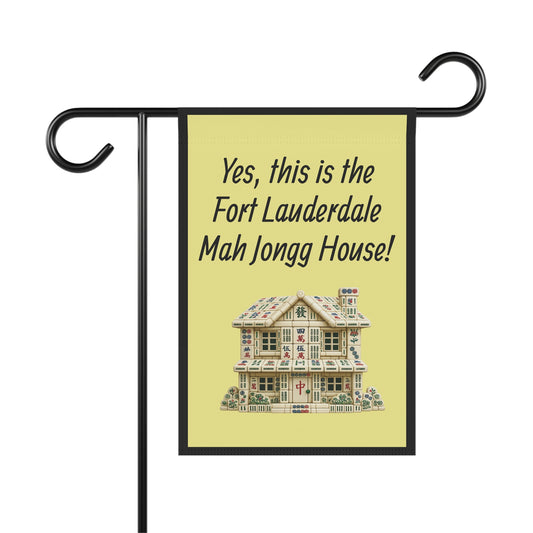 Mah Jongg: "Yes, This Is the Fort Lauderdale Mah Jongg House!" Yellow Mah Jongg Flag