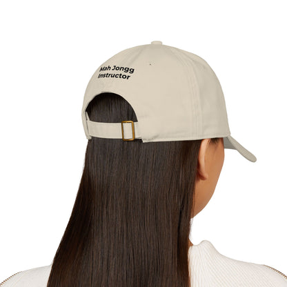 MahJongg Teacher - Mah Jongg Embroidered Organic Cotton Baseball Cap Game Day Eco-Friendly Headwear