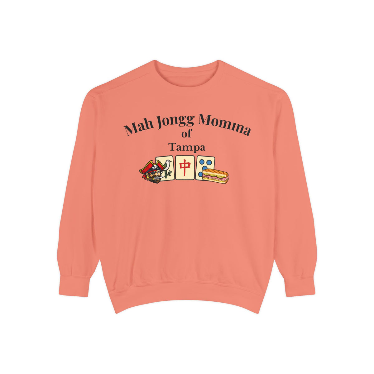 Mah Jongg Momma of Tampa Crewneck Sweatshirt - Mahjong Tournament Sweatshirt