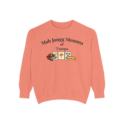 Mah Jongg Momma of Tampa Crewneck Sweatshirt - Mahjong Tournament Sweatshirt