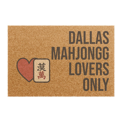 Dallas Mahjongg Lovers Only Doormat | Customized City, State or Hometown Option - Perfect for Mah Jongg Game Night