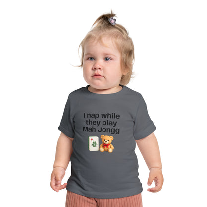 I Nap While They Play Mah Jongg T-Shirt - Cute Mahjong Infant Tee