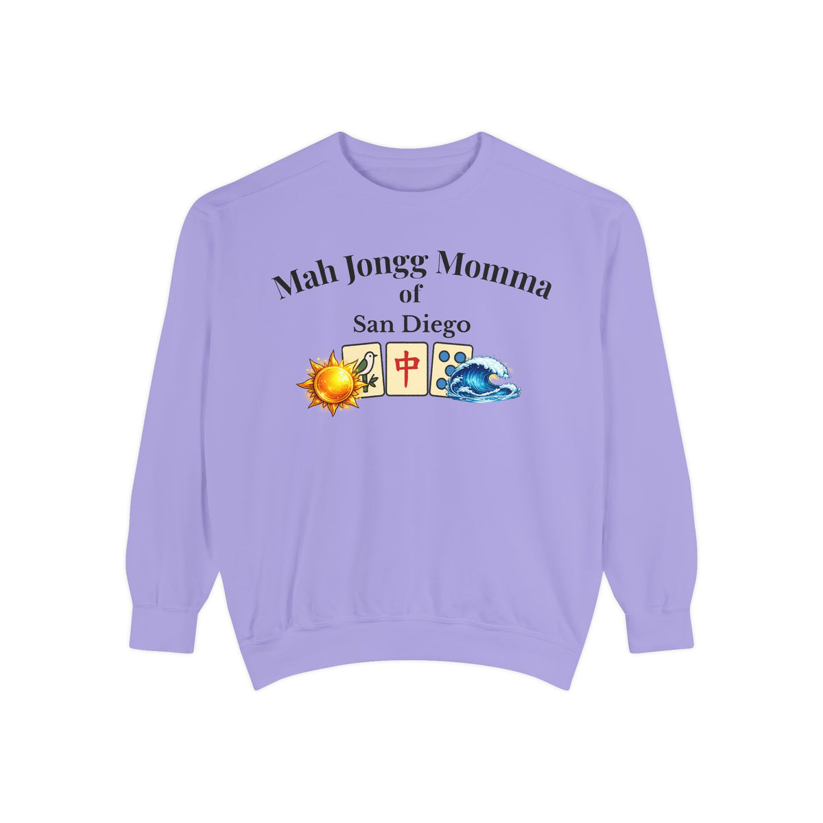 Mah Jongg Momma of San Diego Crewneck Sweatshirt - Mahjong Tournament Sweatshirt