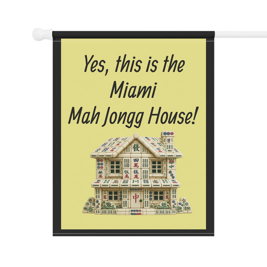 City Mah Jongg:"Yes, This Is the Mah Jongg House!" Yellow Mah Jongg Flag