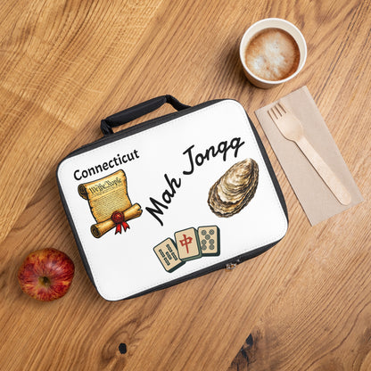 Connecticut Mah Jongg Insulated Lunch Bag | Mah Jongg Game Day Lunch