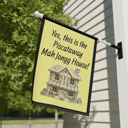 Mah Jongg:"Yes, This Is the Piscataway Mah Jongg House!" Yellow Mah Jongg Flag