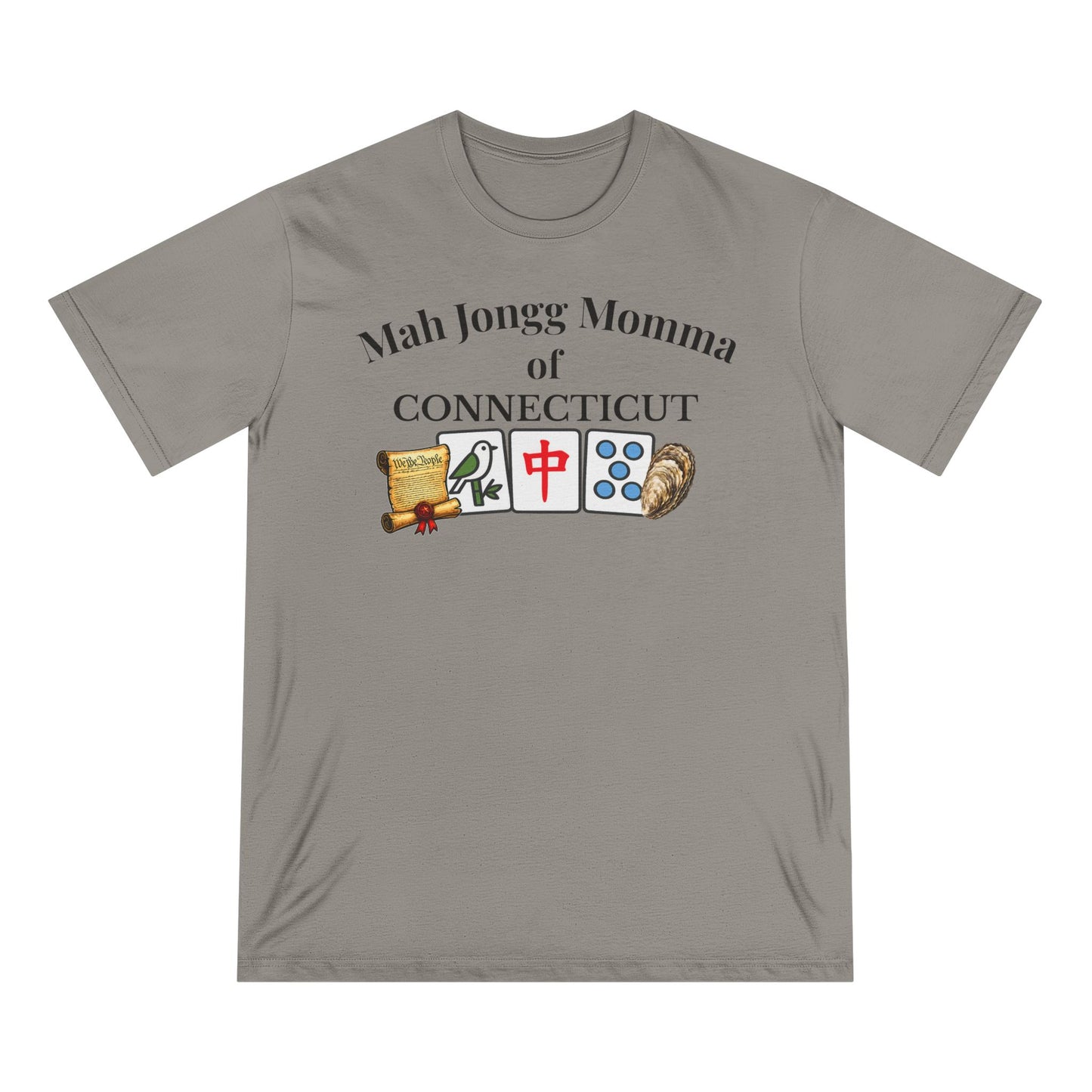 Connecticut Mah Jongg Momma T-Shirt - Mahjong Tiles - for Mah Jongg Game Day