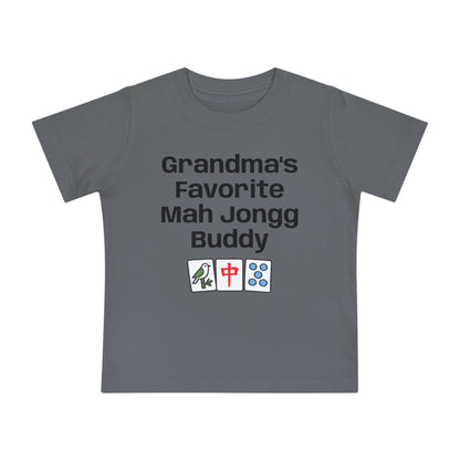 Grandma's Favorite Mah Jongg Buddy T-Shirt - Cute Mahjong Infant Tee