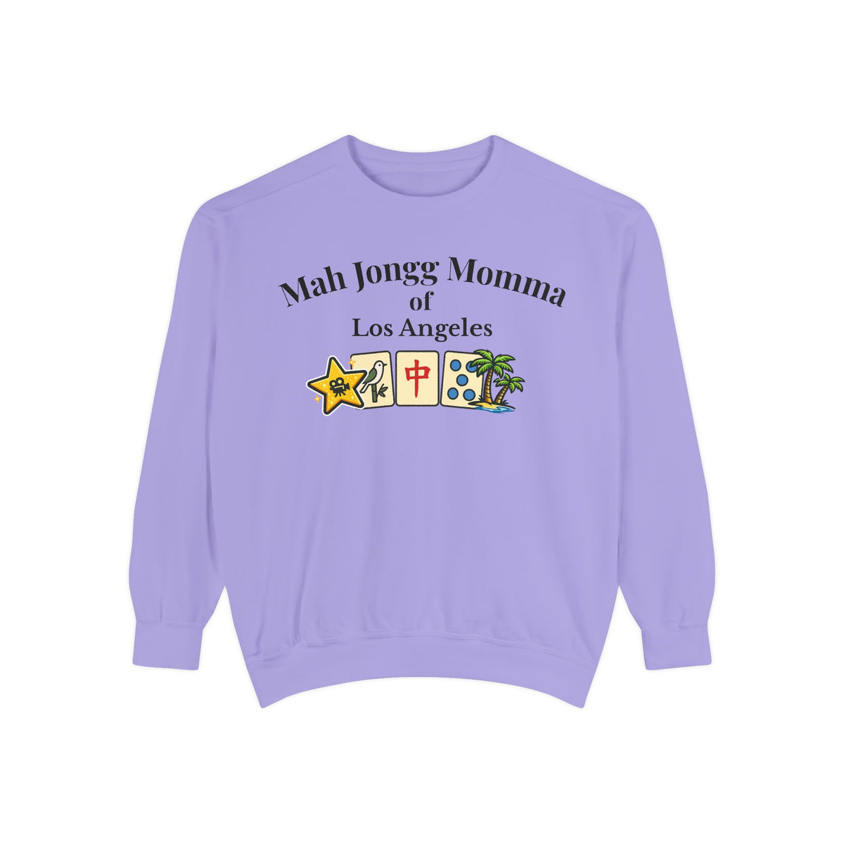 Mah Jongg Momma of Los Angeles Crewneck Sweatshirt - Mahjong Tournament Sweatshirt