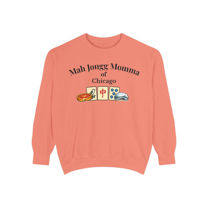 Mah Jongg Momma of Chicago Crewneck Sweatshirt - Mahjong Tournament Sweatshirt