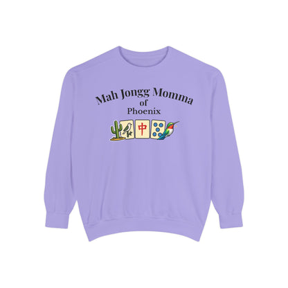 Mah Jongg Momma of Phoenix Crewneck Sweatshirt - Mahjong Tournament Sweatshirt